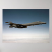 B-1B Lancer met middelpunt Poster (Voorkant)