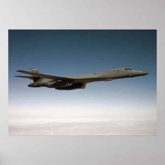B-1B Lancer met middelpunt Poster (Voorkant)