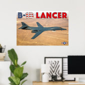 B-1B-LANCER POSTER (Thuiskantoor)