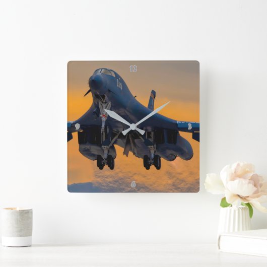 B-1B-LANCER VIERKANTE KLOK (Huis)