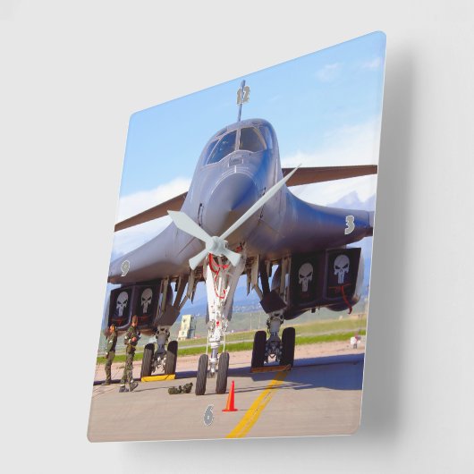 B-1B-LANCER VIERKANTE KLOK (Hoek)