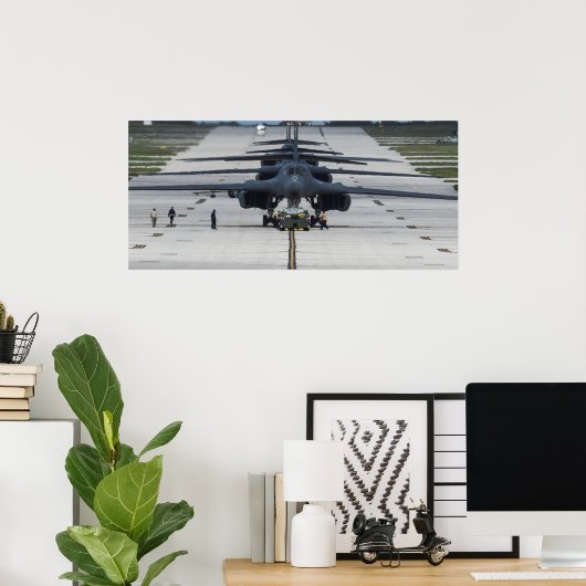 B-1B Lancer Vliegtuig Poster (Thuiskantoor)
