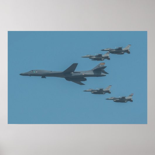 B-1B Lancer Vliegtuig Poster (Voorkant)