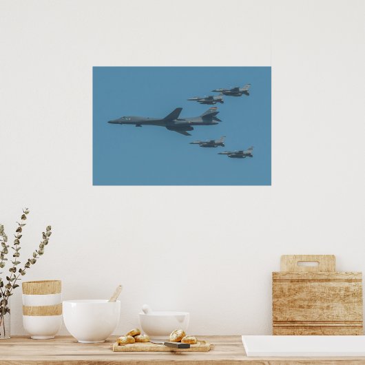 B-1B Lancer Vliegtuig Poster (Keuken)