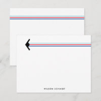 B-21 bommenwerper met Stripe Contrail Stationery