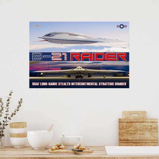 B-21 RAIDER POSTER (Keuken)