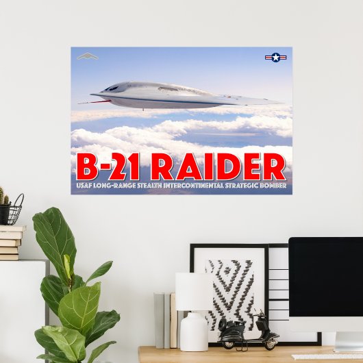 B-21 RAIDER POSTER (Thuiskantoor)