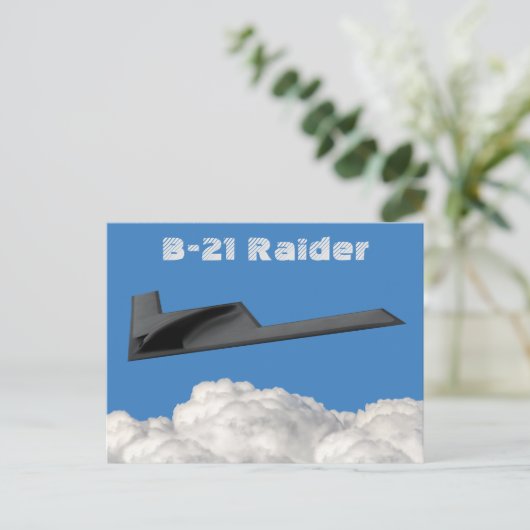 B-21 Raider Stealth Bomber Briefkaart (Staand voorkant)