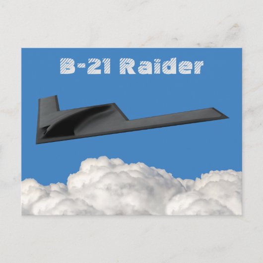 B-21 Raider Stealth Bomber Briefkaart (Voorkant)
