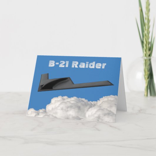 B-21 Raider Stealth Bomber Kaart (Voorkant)