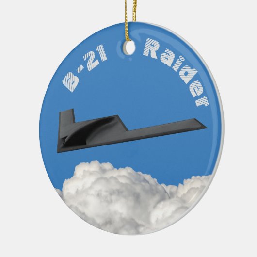 B-21 Raider Stealth Bomber Keramisch Ornament (Links)