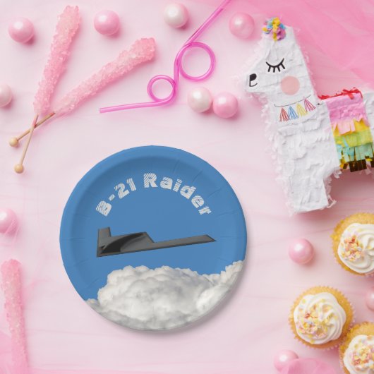 B-21 Raider Stealth Bomber Papieren Bordje (Feest)