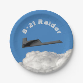 B-21 Raider Stealth Bomber Papieren Bordje