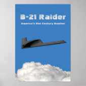 B-21 Raider Stealth Bomber Poster (Voorkant)