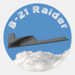 B-21 Raider Stealth Bomber Ronde Sticker