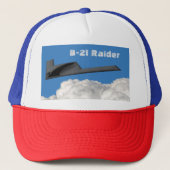 B-21 Raider Stealth Bomber Trucker Pet (Voorkant)