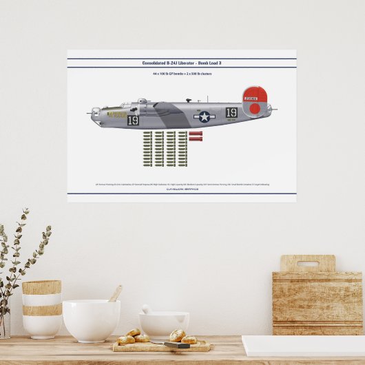 B-24 Belading 3 Poster (Keuken)