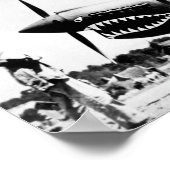 B-24 Bevrijdingsvliegtuigen P-40 Vuurvliegtuigen Poster (Hoek)