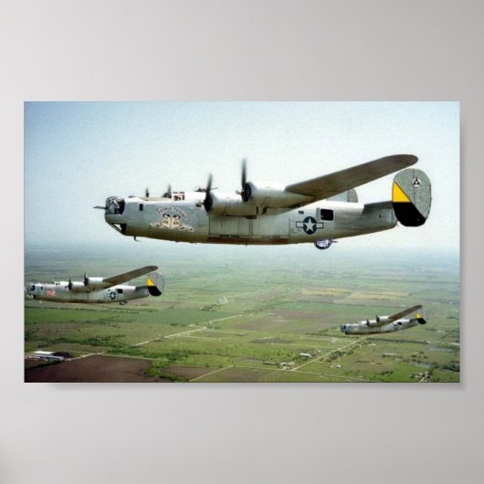 B-24 Bomb Run 449th Poster (Voorkant)