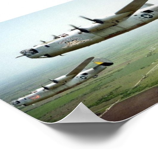 B-24 Bomb Run 449th Poster (Hoek)
