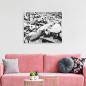 B-24 Bommenwerper Assemblagelijn, 1943 Canvas Afdruk (Insitu (Woonkamer))