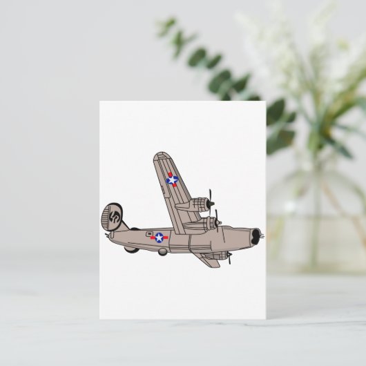 B-24 Liberator Briefkaart (Staand voorkant)