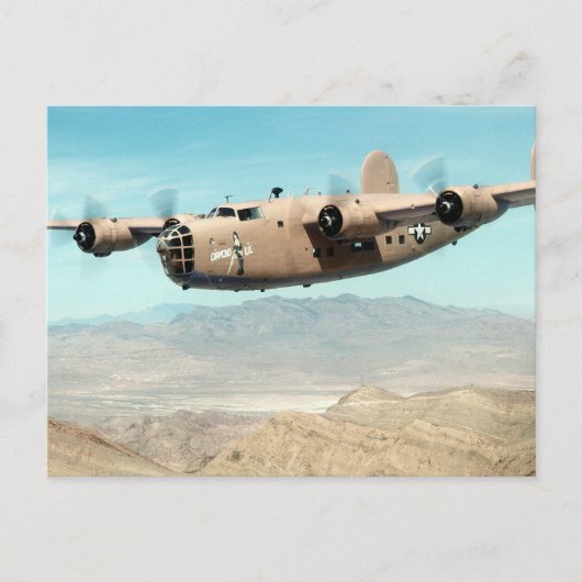 B-24 Liberator Briefkaart (Voorkant)