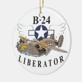 B-24 Liberator Keramisch Ornament (Links)