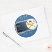 B-24 LIBERATOR ZWARE BOMMENWERPER- Misc. Neuskunst Ronde Sticker (Envelop)