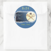 B-24 LIBERATOR ZWARE BOMMENWERPER- Misc. Neuskunst Ronde Sticker (Tas)