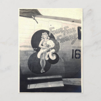 B-24 neuskunst "Four Fan Fanny" Briefkaart