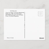 B-24 neuskunst "Four Fan Fanny" Briefkaart (Achterkant)