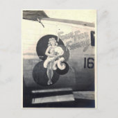 B-24 neuskunst "Four Fan Fanny" Briefkaart (Voorkant)