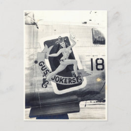 B-24 neuskunst "Gus' Jokers" Briefkaart