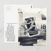 B-24 neuskunst "Gus' Jokers" Briefkaart (Voorkant / Achterkant)