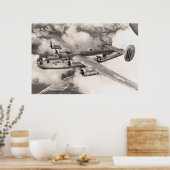 B-24 over patrouilles poster (Keuken)
