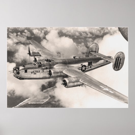 B-24 over patrouilles poster (Voorkant)