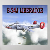 B-24J LIBERATOR BOMBS AWAY POSTER (Voorkant)