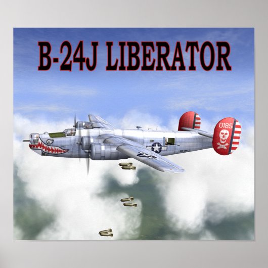 B-24J LIBERATOR BOMBS AWAY POSTER (Voorkant)