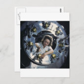 B-25 Bomber Engine Lady, 1942 Briefkaart (Voorkant / Achterkant)