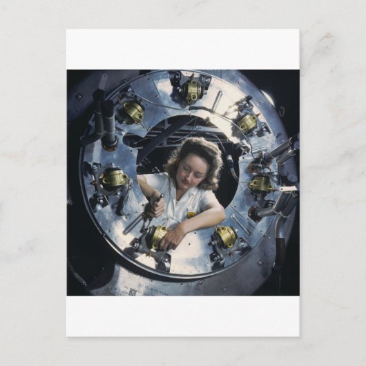 B-25 Bomber Engine Lady, 1942 Briefkaart (Voorkant)