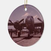 B-25 Bomber Keramisch Ornament (Links)