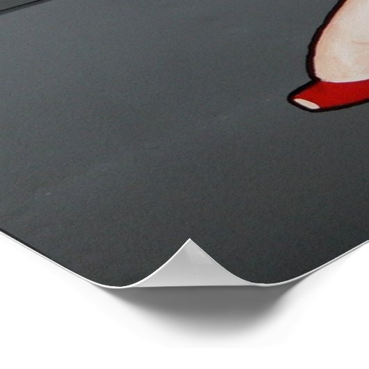 B-25 Briefing time nose art foto Poster (Hoek)