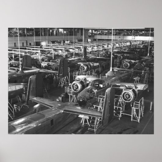 B-25 Mitchell Bomber, 1942 Poster (Voorkant)