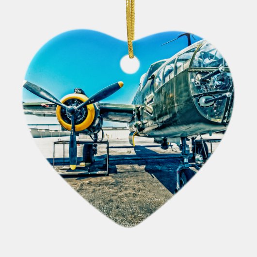 B-25 Mitchell Bomber Keramisch Ornament (Voorkant)