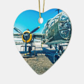 B-25 Mitchell Bomber Keramisch Ornament (Links)