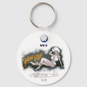 B-25 Mitchell Bomber Nose Art Sleutelhanger