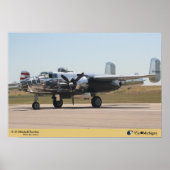 B-25 Mitchell Bomber Plane Poster (Voorkant)