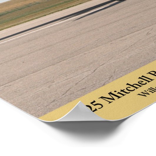 B-25 Mitchell Bomber Poster (Hoek)