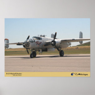 B-25 Mitchell Bomber Poster